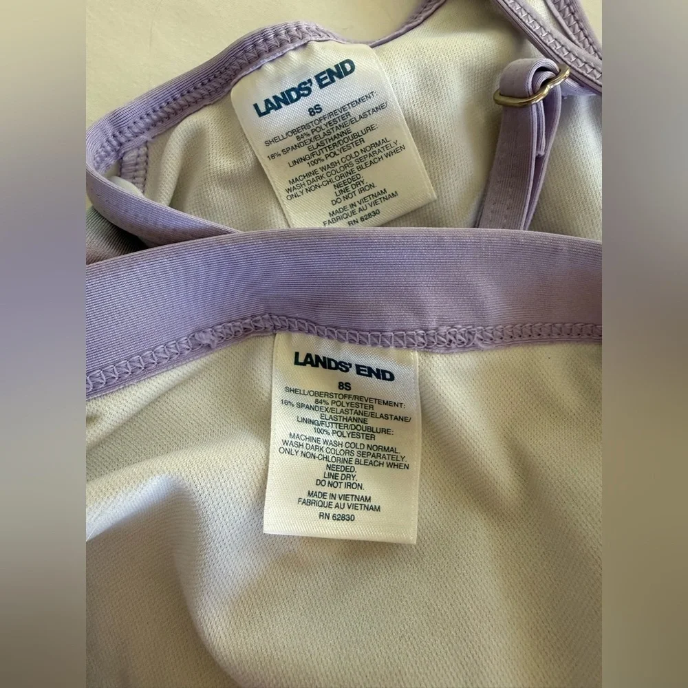 4/$20 LANDS END Kids Two-Piece Pastel Tie-Dye Swim Set - 8S